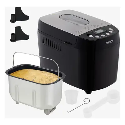 AREBOS bread maker 1500g | with programs | dough hooks | timer | LCD display | browning degrees 