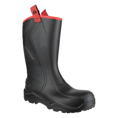 (40 EUR, Black) Dunlop Mens Purofort+ Rugged Full Safety Wellington Boots