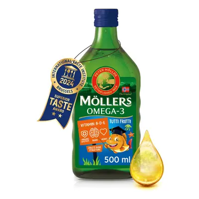 Moller's | Omega for kids Cod Liver Oil | Nordic Omega-3 Dietary Supplements with EPA, DHA, Vita