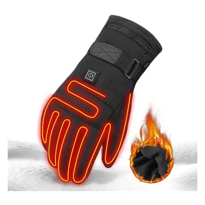 Electric Heated Gloves Waterproof Heating Hand Warmer Touch Screen Battery Powered Motorbike Rac