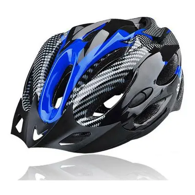 (Carbon+ blue) Outdoor Road Bicycle Cycling Helmet with Vents