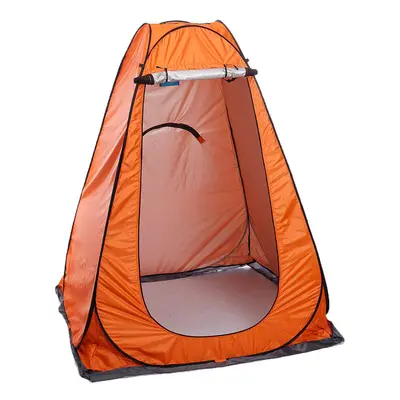 (Orange) Portable Folding Shower Tent Shelter Outdoor Camping Tent Emergency Toilet Room