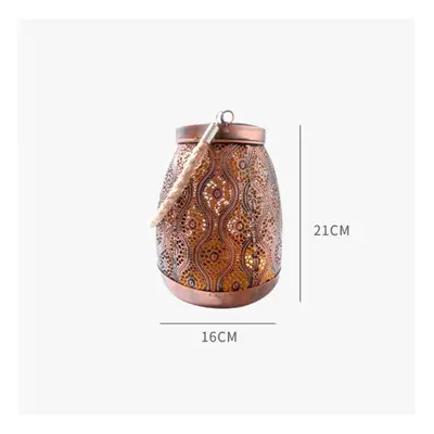 (Copper) Outdoor Solar Light Garden Decoration Lamp Landscape Lamp Waterproof Lantern Hanging La