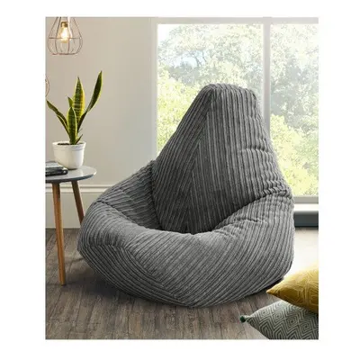 Jumbo Cord Beanbag Chair Large Bean Bags in Plush Jumbo Cord High back Beanbags Lounger Made in 