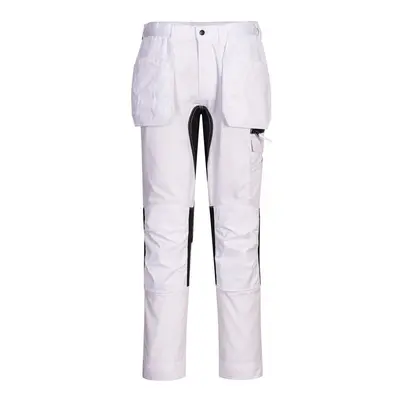 (32R, White) Portwest Mens WX2 Stretch Holster Pocket Trousers