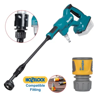 Makita DHW180Z LXT 18V Cordless Pressure Washer In Nozzle + Hozelock Adap