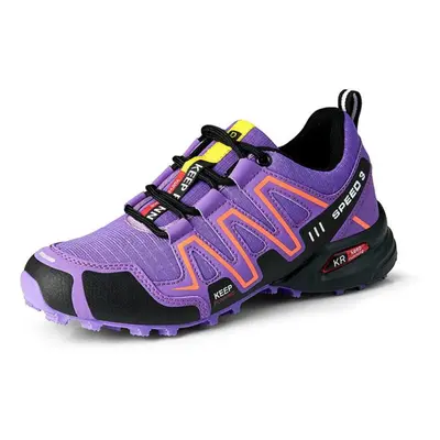 (purple, 42) Women Outdoor Hiking Shoes Women&apos;s Lightweight Wear-resistant Mountain Climbin