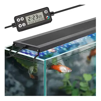 hygger Aquarium Light, Auto On Off LED Aquarium Light, Full Spectrum Fish Tank Lights with LCD M