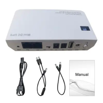 (white, 10400mAh) Uninterrupted Backup Power Multi-output Design Intelligent Monitoring System O