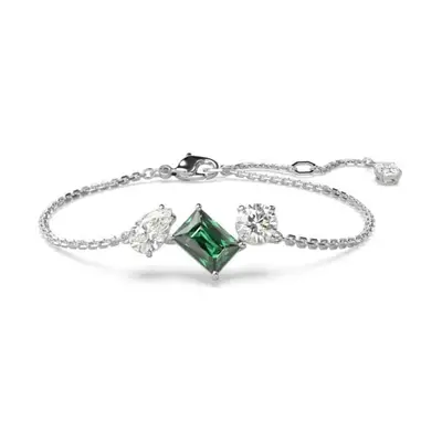 Swarovski Mesmera Mixed Cuts Green Rhodium Plated Bracelet