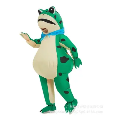 (as the picture, 120-140cm) Halloween Costume, Frog Inflatable Costume, Holiday Party, Funny Ani