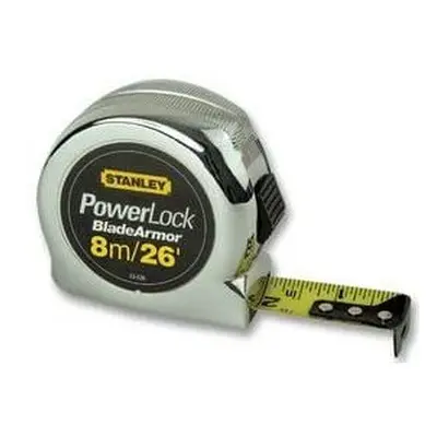 STANLEY Powerlock Tape with Blade Armor, 8m/26ft