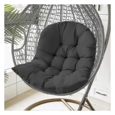 (Black) Black Hanging Basket Cushion Swing Rattan Chair Cushion Cradle Cushion Cushion