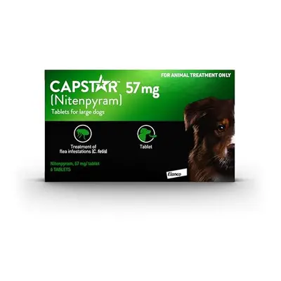 Capstar Flea Tablets for Dogs, for Medium and Large Dogs from 11.5kg to 57kg, Oral Medication fo