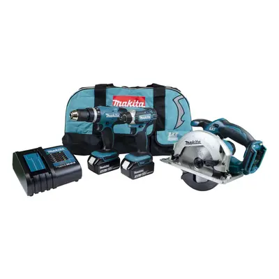 Makita DLX3108SRX 18v LXT Piece Tool Kit - DHP453Z DTD152Z DSS611Z x 3.0ah