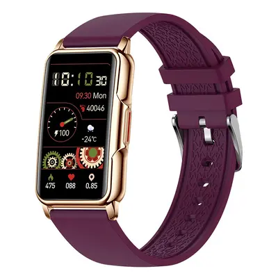 (purple) New H80 Female Smart Watch Adult Lovely Smart Bracelet Heart Rate Sleep Monitor Smartwa