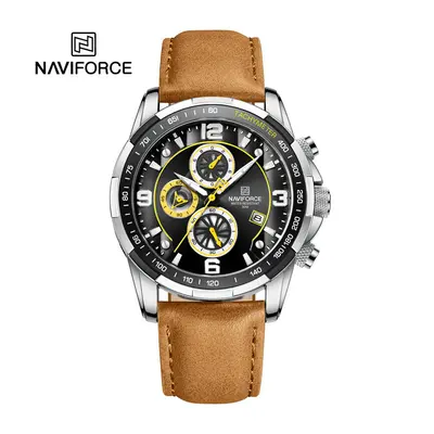 Military Chronograph Mens Warches Waterproof Clock Top Leather Men Watch Sport Clock Relogio Mas