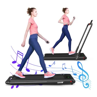 2 in Folding Treadmill Under Desk Treadmill Walking Running Machine