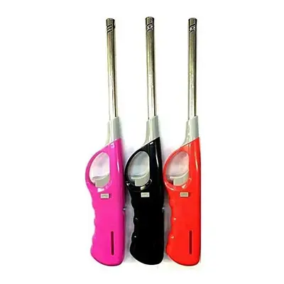 AD ENTERPRISES Pack of Refillable Safety Gas Candle Bbq Fire Lighter, Electric Refillable Long R