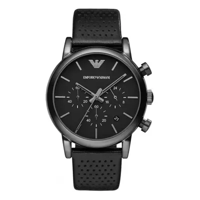 Emporio Armani AR1737 Watch Round Black Man