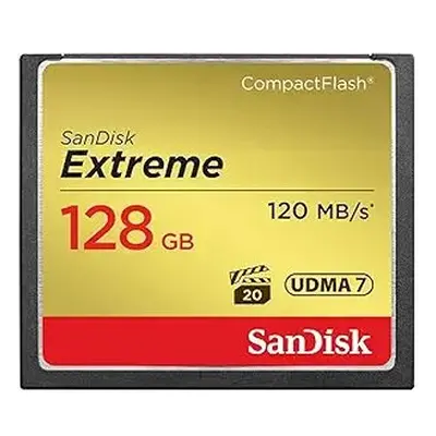 Sandisk Extreme CompactFlash (Read 120mb/s, Write 85mb/s, 128GB) (SDCFXSB-128G-G46)