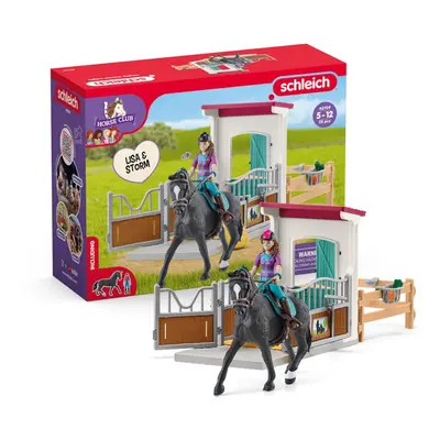 Schleich Horse Box with Lisa & Storm