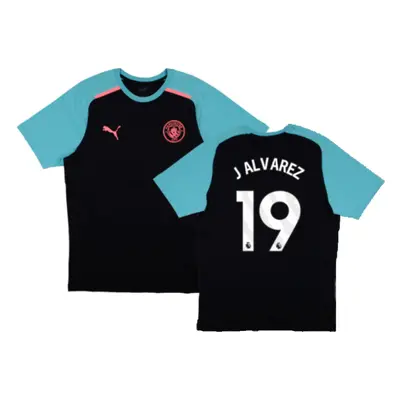 (XL) Man City Casuals Tee (Navy) (J ALVAREZ 19)