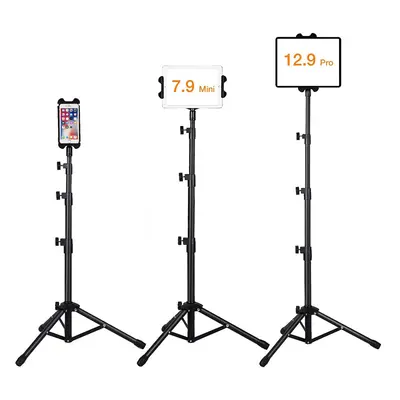 Ipad Floor Stand, Raking Height Adjustable to Inch Tablet Tripod Stand Mount For Ipad ,Ipad Mini