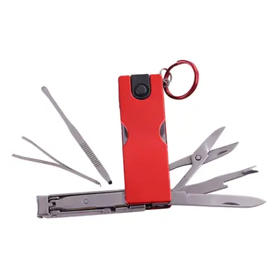 Folding Nail Clippers Scissors Outdoor Portable Multifunctional Tools Beauty Tool with LED Light