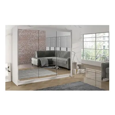 (Full White ) Easy Derby III Sliding Door Wardrobe 200cm