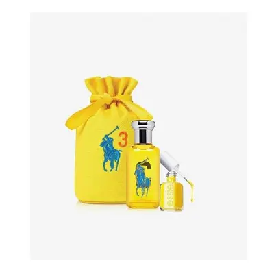 Polo Big Pony # Yellow Pcs Set: 1.7 Edt Sp + 13.5 Ml Yellow Nail Polish + Pouch