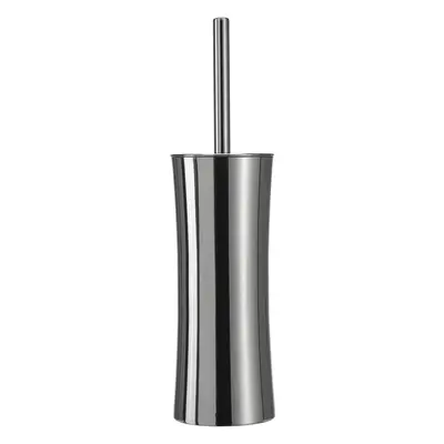 Croydex Toilet Brush With Freestanding Polished Steel Curvy Holder