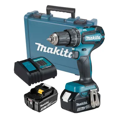 Makita DHP485SFE 18V LXT Lithium Ion Brushless Combi Hammer Drill - 2x 3.0ah