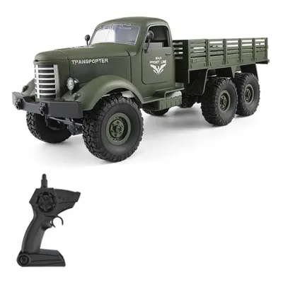 (army green, Battery) Remote Control Car, 6wd High-speed Electric Toy Truck For Boys 2.4ghz Off 