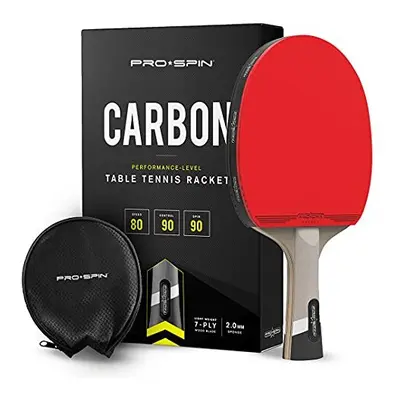 PRO-SPIN Table Tennis Bat With Pro Carbon Fibre Technology for Increased Control, Spin & Power |