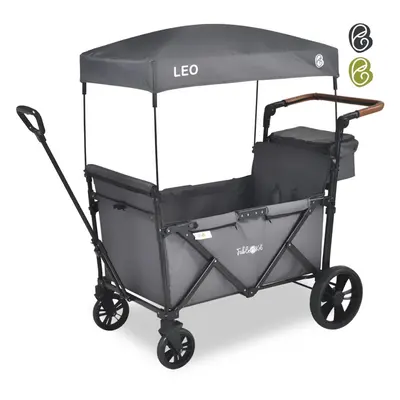 FableKids LEO X2Lite Foldable Cart with Roof Fossil Grey