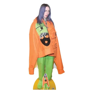 Star Cutouts CS814 Billie Eilish Tongue Out Lifesize Cardboard Cutout with Free Mini Table Top S