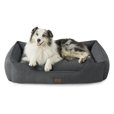 (106 x x cm (L x W x H), Grey) Dog Bed Extra Large - Washable Dog Beds and Couch with Removable 