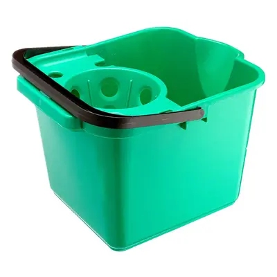 Addis Litre Cleaning Mop Pail Bucket Wringer Square Plastic Green