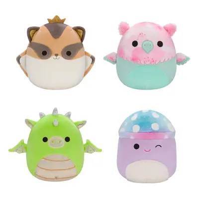 Squishmallows Original 7-Inch Fantasy Box Set - Eyk Lime Green Dragon Gala Teal and Pink Griffin