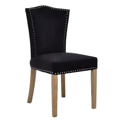 Black Velvet Dining Chair, Classic Velvet Chair, Cozy Dining Chair for Dining Room, Living Room,