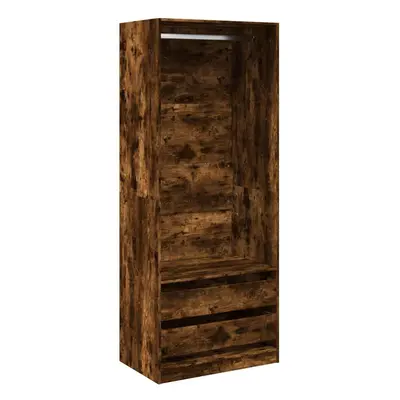 (smoked oak) vidaXL Wardrobe Clothing Storage Hanger Clothes Cabinet Closet Engineered Wood