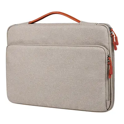 (Khaki) Notebook Laptop Bag Sleeve Bag Waterproof Polyester for 14.1-15.4'' MacBook Case Pro Not