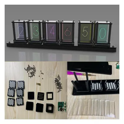 Glow Tube Clock DIY Kit Luminous Electronic Clock Creative Personality DIY Art Decoration Fashio