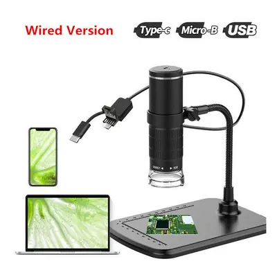 (3 in Microscope) 50X-1000X Wireless Digital Microscope Handheld USB HD Inspection Camera with F