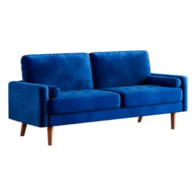 (Blue ) Seater Comfy Sofa Couch with Spring Cushion