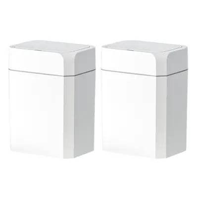 (3.5 Gallon Pack) Bathroom Trash Can with Lid Pack Motion Sensor