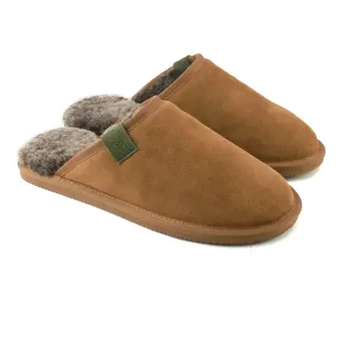 (9 UK, Chestnut) Eastern Counties Leather Mens Ellis Sheepskin Slippers