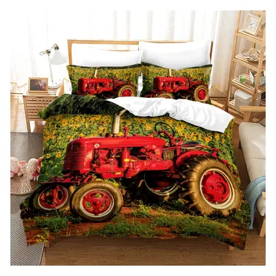 (Style 03, King(220X240CM/3PCS)) Tractor Series Bedding Single Double Duvet Cover