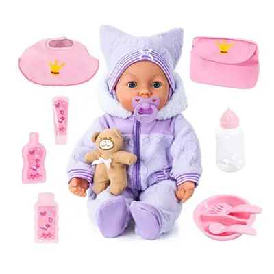 Bayer Design 94694AA Interactive Doll Piccolina Magic Eyes moves mouth blinking eyes, sounds, ac